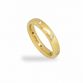 24k Yellow Gold Diamond Wedding Band 0.35ct 24k Yellow Gold Diamond Wedding Band 0.35ct